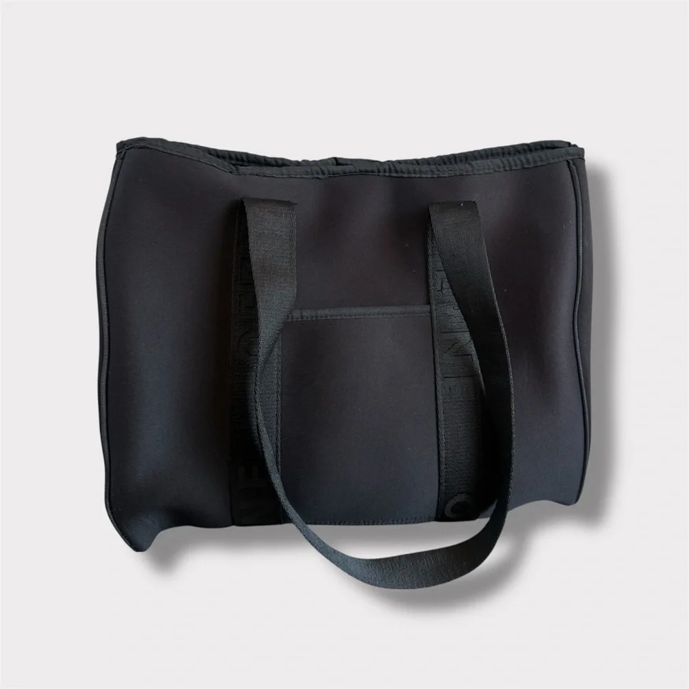 OFFLINE By Aerie Black Neoprene Tote Bag Gym Carry-On Workout Travel
